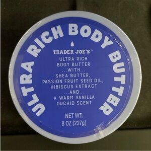Trader Joe’s ultra rich body butter —brand new and sealed!